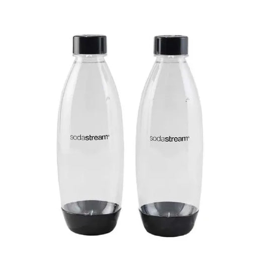 SodaStream Carbonating Bottles 1 ltr Black 2pk