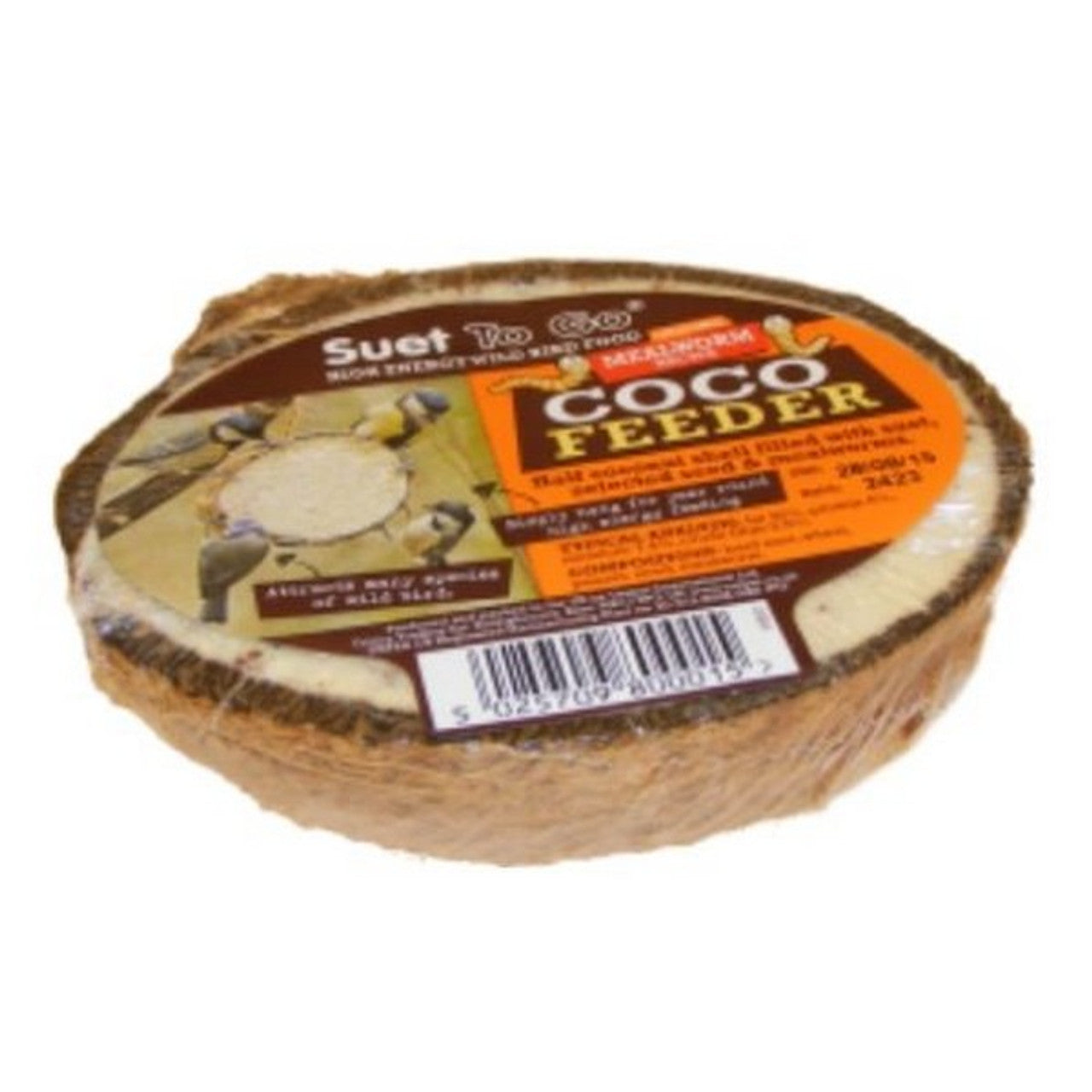 Suet to go Mealworm Coconut Feeder