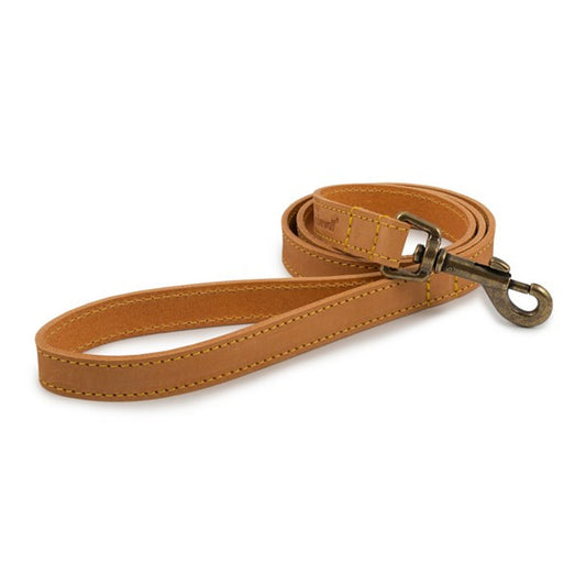 Ancol Timberwolf Leather Lead 1mx19mm