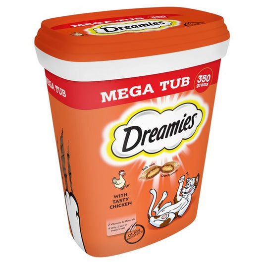 Dreamies Treats with Chicken Tub 350g