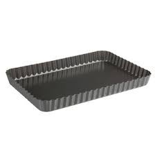 Luxe Loose Base Fluted Quiche Pan Rectangular 31cm