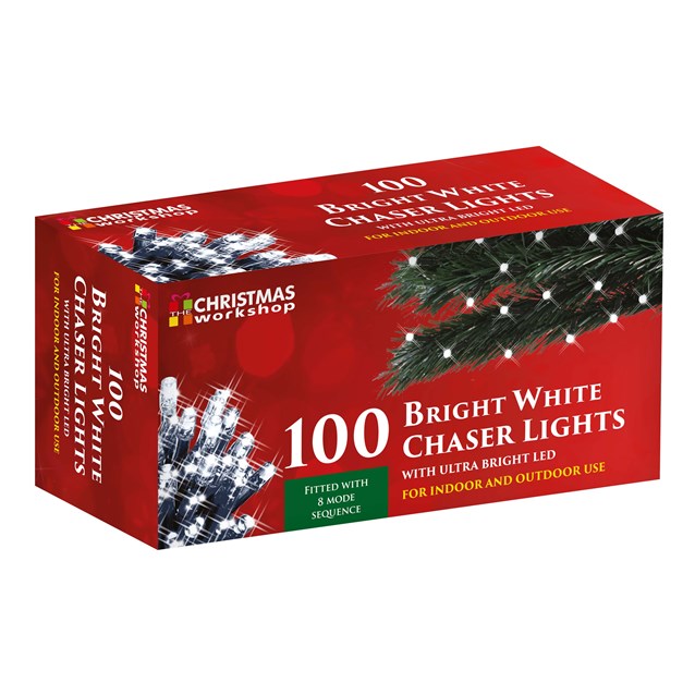 100 LED Bright White Chaser Lights