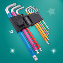 Faithfull Colour Coded Hex Key Set 9 Piece