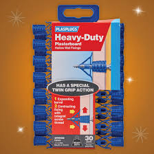 Plasplugs Heavy-Duty Plasterboard Fixings Pack of 30