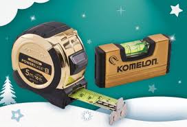 Komelon Gold PowerBlade Tape with FREE Mini Level 5m (16ft)