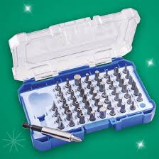 Faithfull Chrome Vanadium Security Screwdriver Bit Set  61 Piece